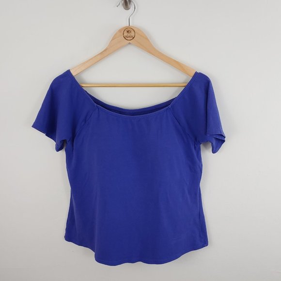 Soft Surroundings Tops - Soft Surroundings Built in Bra Top Blue size 38 D